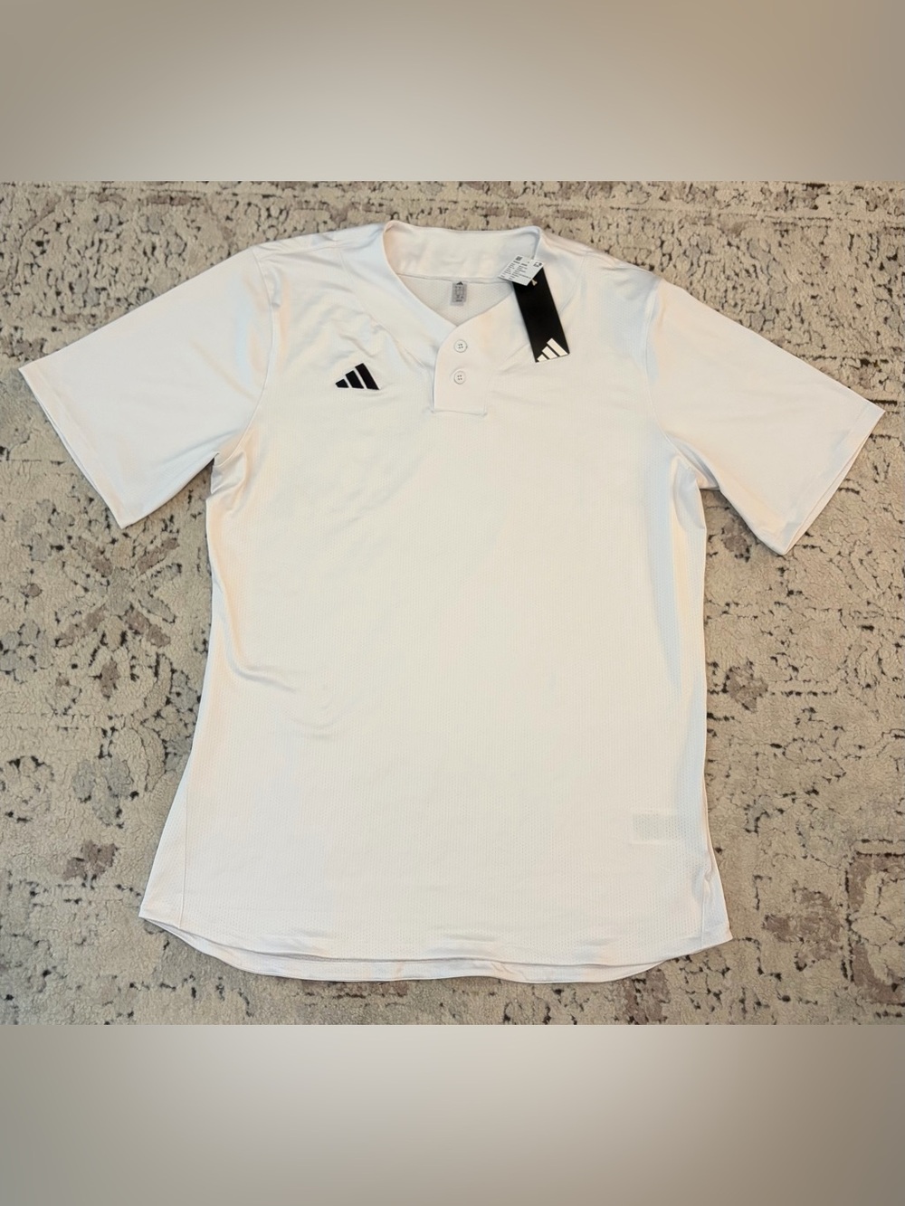 Adidas White Regular Fit JI8269 Baseball Impact T-Shirt Men’s Size: Large